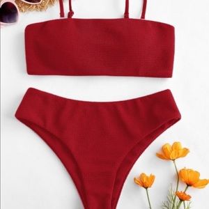 Red Zaful Bikini